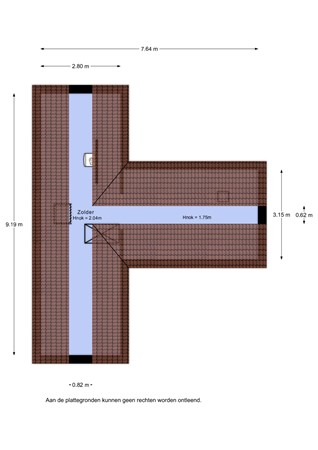 Floorplan - Hilsondusstraat 42, 3291 HA Strijen